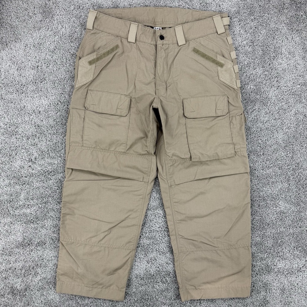 Kitanica Pants Men 40 Beige Raider Tactical Ripstop Military Utility Made In USA